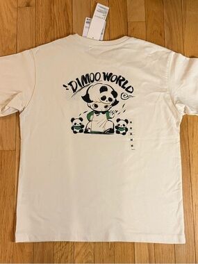 popmart dimoo panda uniqlo tshirt